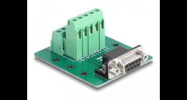 D-Sub 9 Pin vrouwelijk tot terminalblok voor din-rail