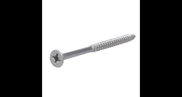 Hoenderdaal Spaanplaatschroef RVS platverzonken kop PZ2 deeldraad 5.0X70/42 (per 200 stuks)