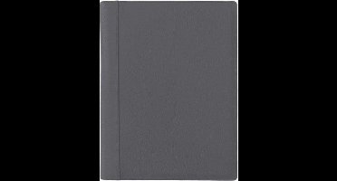 Leren schrijfmap A4 met gratis Schrijfblok Donkergrijs