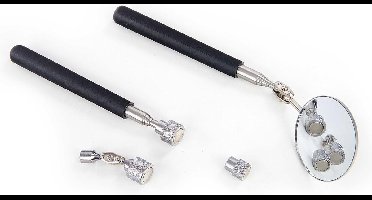 HBM 5 Delige Telescopische Magneet Pick Up en Spiegelset