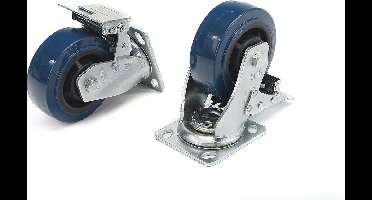 HBM Profi 125 mm. Zwenkwiel met Rem