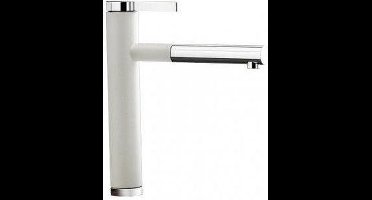 Keukenkraan Blanco Linee S wit / chroom 518441