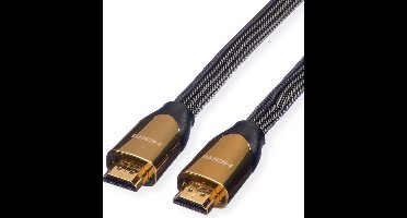 ROLINE PREMIUM HDMI Ultra HD Kabel met Ethernet, M/M, zwart, 3 m
