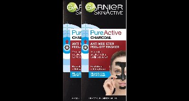 Garnier Pure Active Peel Off Masker Charcoal - 2 x 50 ml - Voordeelverpakking