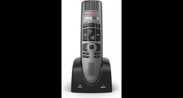 Philips SpeechMike Draadloze dicteermicrofoon SPM4000 - Studiokwaliteit microfoon - Touch sensor - Druktoetsen - Docking station - Lossless spraaktechnologie - Antraciet
