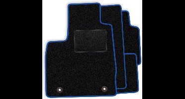 Set velours vloermatten geschikt voor Mercedes CLA-klasse C117 X117 2012-2019 - blauwe afwerking