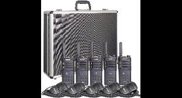 MAAS Elektronik Team-Set PT-375 KEP-360-K 150112 PMR-portofoon Set van 5 stuks