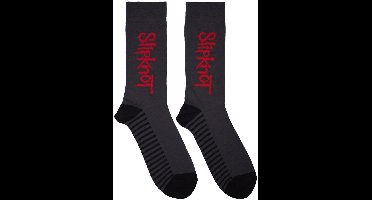 Slipknot - Logo Vertical Enkelsokken - Grijs