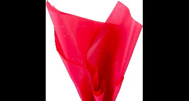 Vloeipapier \ zijdepapier Gemstones Robijn Rood – 20 Grams met Holografische Stippeltjes | | B2 50x75 cm 24 vellen