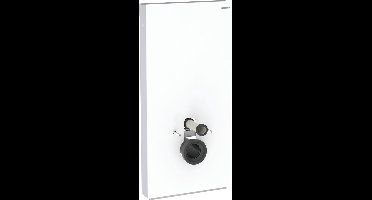 Geberit Monolith badkamerkranene module voor wandcloset, 101cm, wateraansluiting aan zijkant, met aansluitpijp, 131.022.SI.5