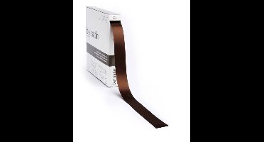 Poly Satijnlint Bruin - 40 mm / 100 mtr.