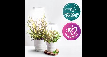 LED Groeilamp met klem | voor plantenbak | Kweeklamp | Hoogte instelbaar | Incl. timer |10 watt | VERDI