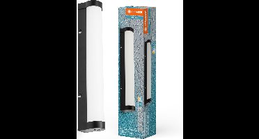 LEDVANCE ORBIS Buisspiegel-/wandlamp met LED, mat glas/zwart, 9W, 820lm, dimbaar, 3000/4000K verstelbaar via wandschakelaar, 40cm diameter, IP44 bescherming tegen vreemde voorwerpen/spatwater