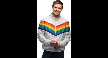 Boland - Trainingsjasje Rainbow dude (S) - Volwassenen - - Pride - Regenboog