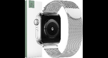 TECH-PROTECT - MILANESEBAND - APPLE WATCH - 4 / 5 / 6 / 7 / 8 / 9 / SE / ULTRA - 1 / 2 - (42 / 44 / 45 / 49 - MM) - ZILVER