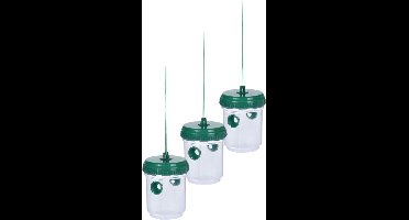 Set van 5x stuks wespenvangers/wespenvallen groen 13 cm - Insectenvangers/insectenvallen - Insectenbestrijding