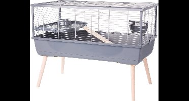 Zolux Neolife 100 Knaagdierkooi - Dierenverblijf - 99x54x79 cm Grijs