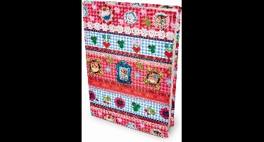 Patchwork - Rekbare boekenkaften - A4 - 6 stuks