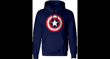 Marvel Captain America Hoodie/trui -M- Shield Blauw