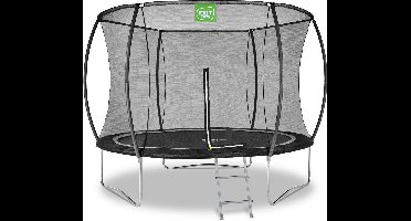 EXIT Black Edition Trampoline ø244cm - Op Poten - Rond - Trampoline Buiten - Voor Kinderen - Zwart