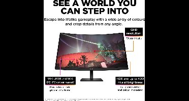 OMEN by HP 31,5 inch QHD 165 Hz Curved gaming monitor - OMEN 32c