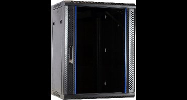 DSIT 15U wandkast ongemonteerd met glazen deur 600x450x770mm (BxDxH) - serverbehuizing - serverrack - serverkast - 19 inch