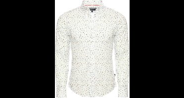 Wit Overhemd Met Schelp Motief Slim Fit 8479 Carisma - XXL