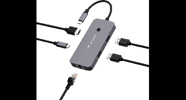 Verbatim Adapterhub USB-C - HDMI/USB-C/Eternet/2xUSB-A 3.0 aluminium/aluminium 32150
