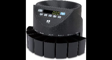 Core® Munttelmachine met LED-Scherm – Digitale Spaarpot met Teller – 240V – Spaarpot Kluis – Zwart - ‎31cm x 35cm x 26cm