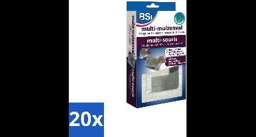 BSI – Multi Muizenval – Gegalvaniseerd Metaal – 29,2 × 16 × 5 cm - Bulkverpakking - 20 stuks