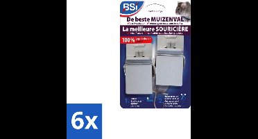 BSI – Muizenval – De Beste Muizenval – Duopack - Voordeelverpakking - 6 stuks