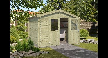 Blokhut Norah 275x275 - Olijfgroen Geïmpregneerd