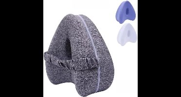 Kniekussen Voor Zijslapers, Kussen Van Traagschuim Voor De Benen, Verstelbaar Kniekussen Met Bandjes, Steunkussen Voor De Benen, Geschikt Voor Tijdens Het Slapen, De Zwangerschap En Dagelijks Gebruik – Grijs