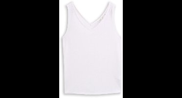 Tom Tailor - Top met linnen - Maat L - White
