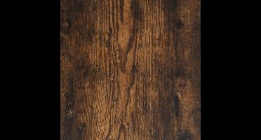 Salontafel – Koffietafel – Bijzettafel – Receptietafel – Woonkamertafel – Gerookt Eikenhout – Metaal – 100x100x30 cm – Stevig & Duurzaam