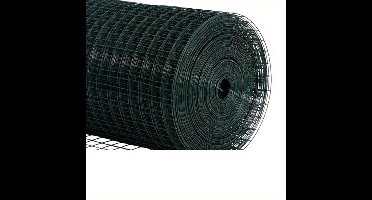 Tuinomheining – Tuinafscheiding – Tuinafsluiting – Borderafscheiding – Groen – Gegalvaniseerd Staal – 2 Sets van 1 Meter – 25 cm Hoogte