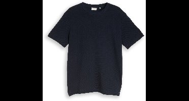 Tom Tailor - Katoenen T-shirt - Maat L - sky captain blue ottoman