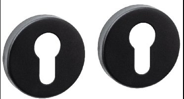Intersteel Cilinderrozetten basic verdekt ø53x10mm zwart