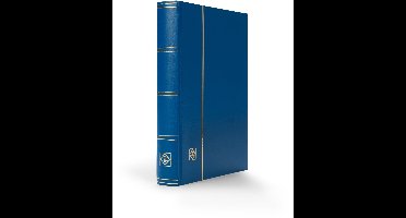 Leuchtturm - Postzegelinsteekalbum Basic S64 - 64 Zwarte bladen - Blauwe kaft