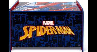 Spiderman Opbergkist - 5 x 40 x 37 cm - Hout - Blauw
