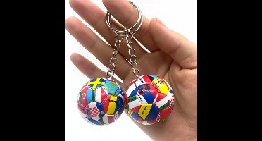 New Age Devi - 3x Voetbal Sleutelhanger - Landen van de Wereld - WK en EK