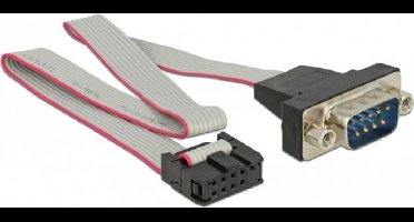 Kabel RS-232 Seriële pin header vrouwelijk naar DB9 mannelijke lay-out 1: 1