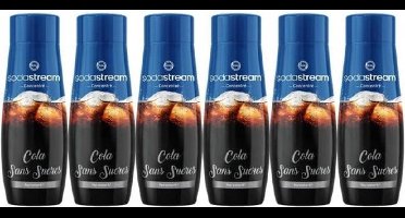 Set van 6 SODASTREAM SUIKERVRIJE COLA-concentraten - 440 ml