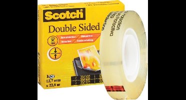 Scotch D6651222 D6651222 Dubbelzijdige tape Scotch 665 Transparant (l x b) 22.8 m x 12.5 mm 1 stuk(s)
