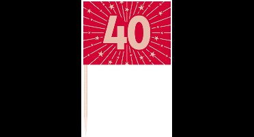 Kaas prikkers 40 jaar getrouwd Robijn 50 stuks.