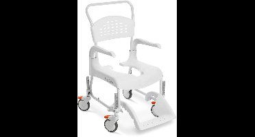 Etac Clean Toilet- en Doucherolstoel Hoogteverstelbaar – Wit