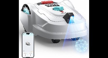 Robotmaaier – Grasmaaier – Automatische Maaier – Tuinmaaier – Gazonsnijder – Tot 800 m² Werkoppervlak – Dubbele GPS Navigatie & Intelligente Obstakelvermijding