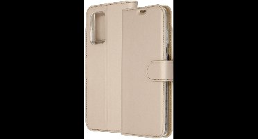 Accezz Hoesje - Geschikt voor Samsung Galaxy A72 - Wallet Softcase Bookcase - Goud