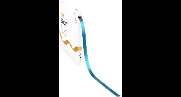 Poly Satijnlint Aqua - 15 mm / 100 mtr.