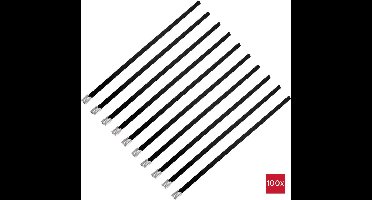 TRU COMPONENTS TC-12647612 Stalen kabelbinder 290 mm 7.9 mm AISI 304 Met coating 100 stuk(s)